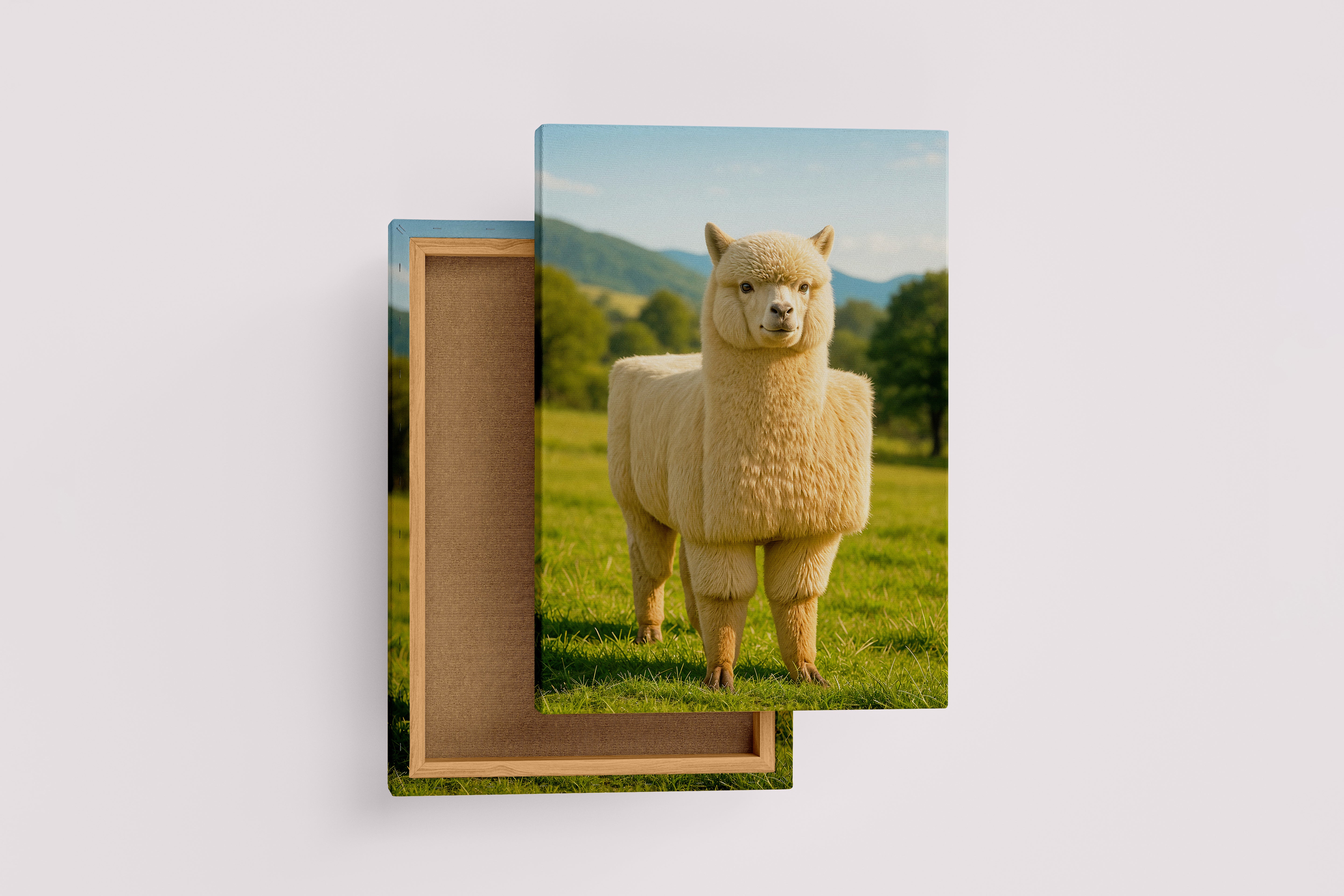 ai creation, rectangular sheep, ai art, art, kanvas tablo