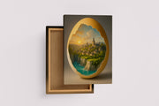 ai creation, egg city, ai art, art, kanvas tablo
