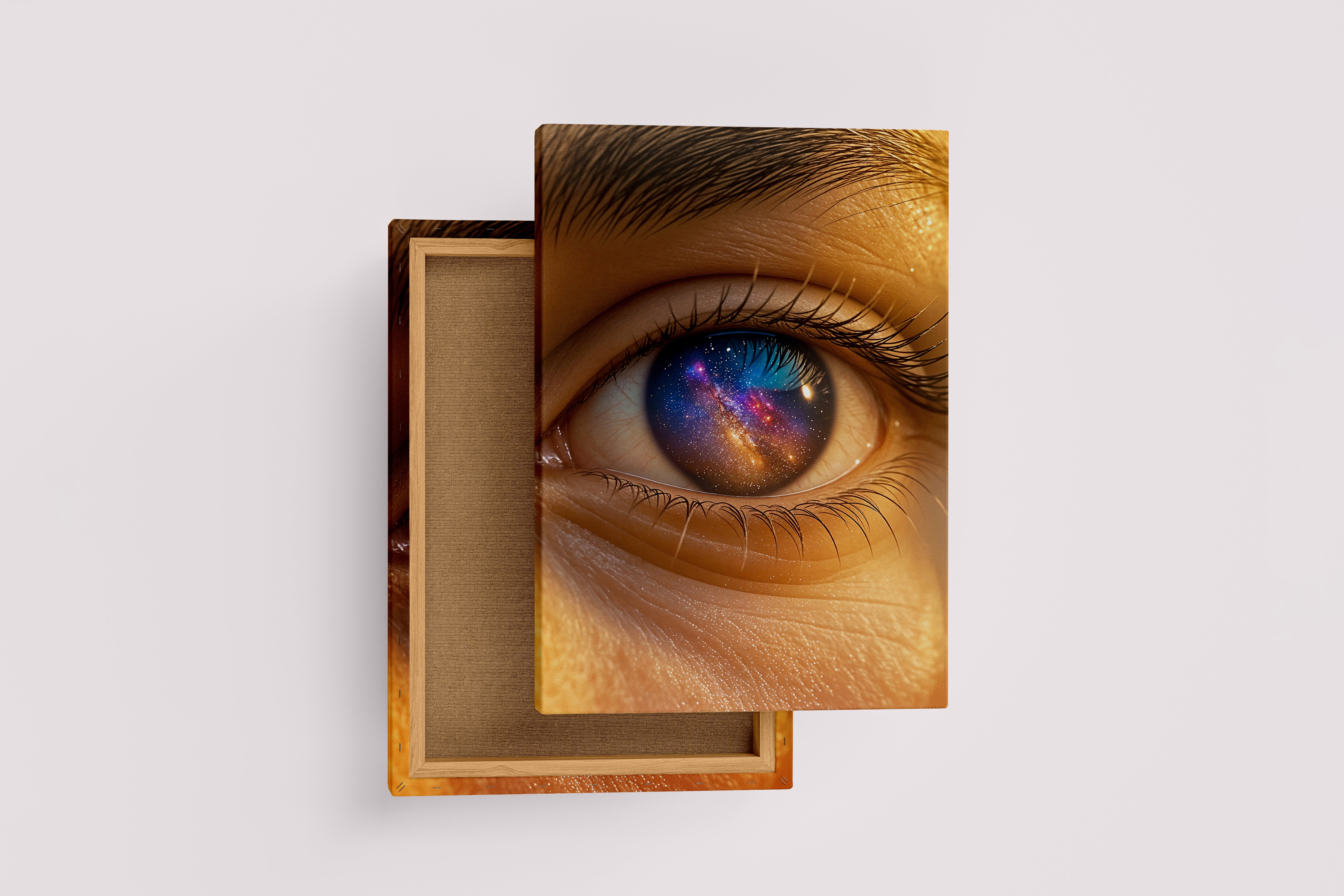 ai creation, universe on eyes, ai art, art, kanvas tablo
