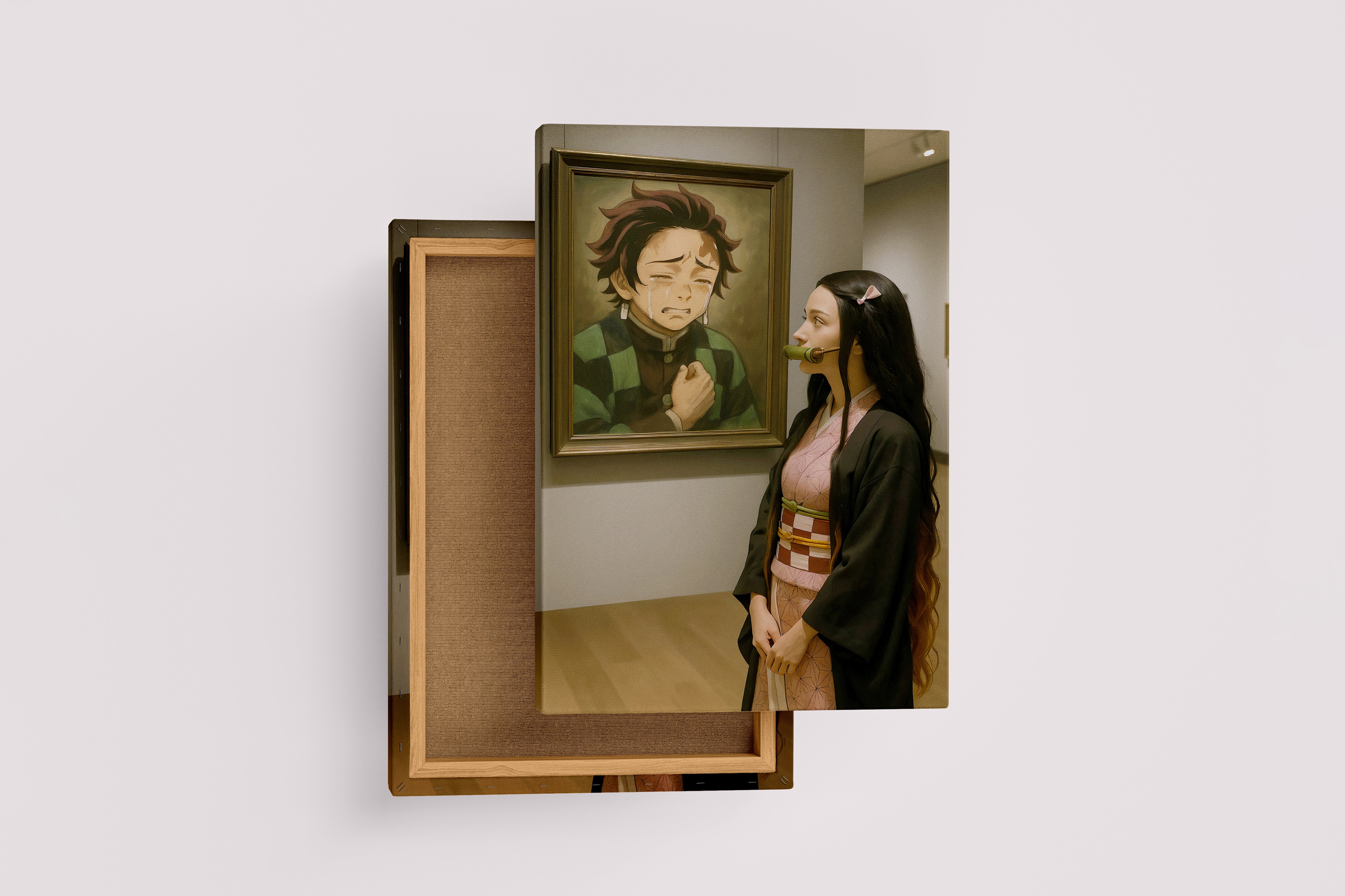 ai creation, demon slayer inception, ai art, art, kanvas tablo