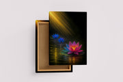 ai creation, lotus flower, ai art, art, kanvas tablo