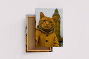 ai creation, cat visits big ben, ai art, art, kanvas tablo