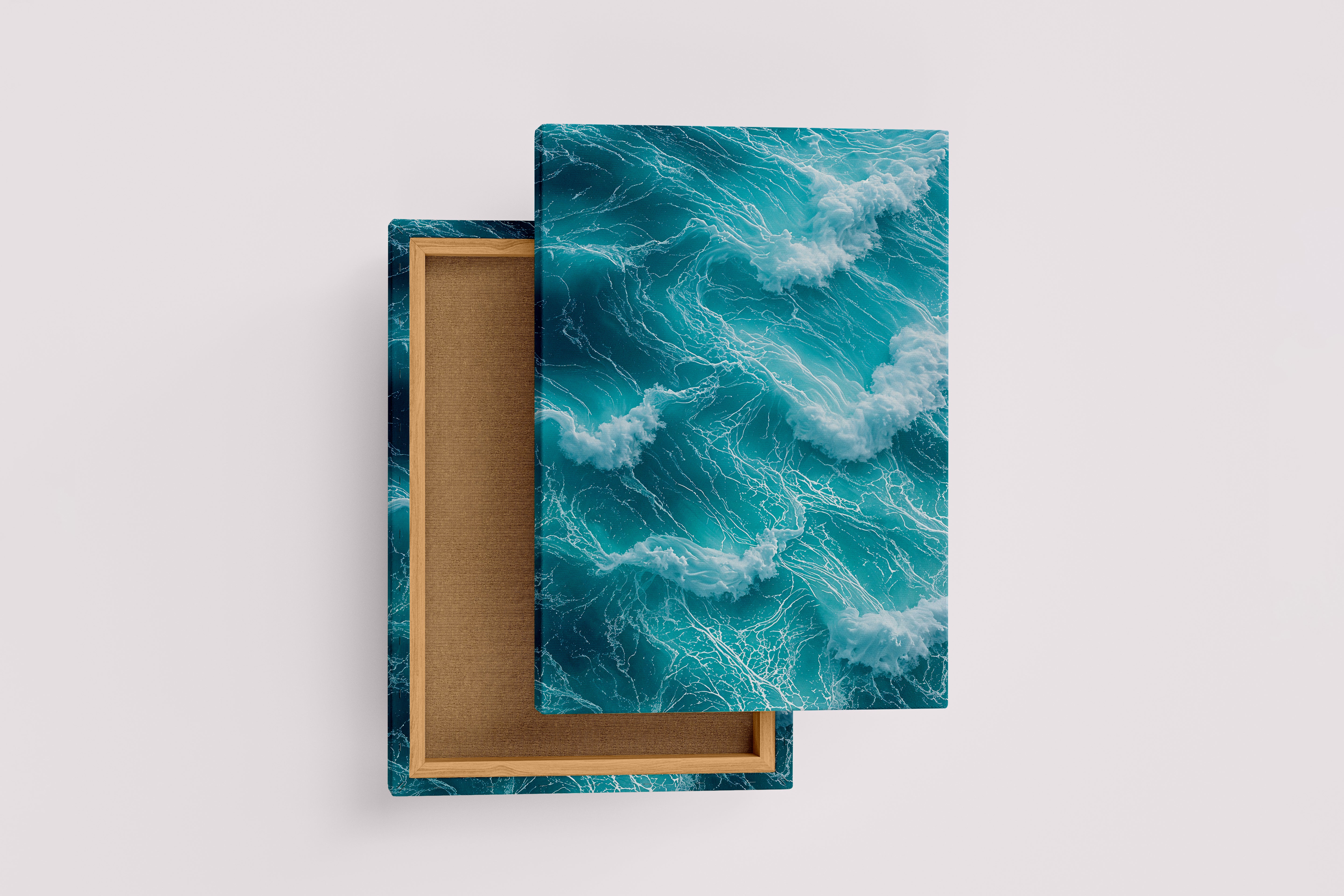 ai creation, giant waves, ai art, art, kanvas tablo