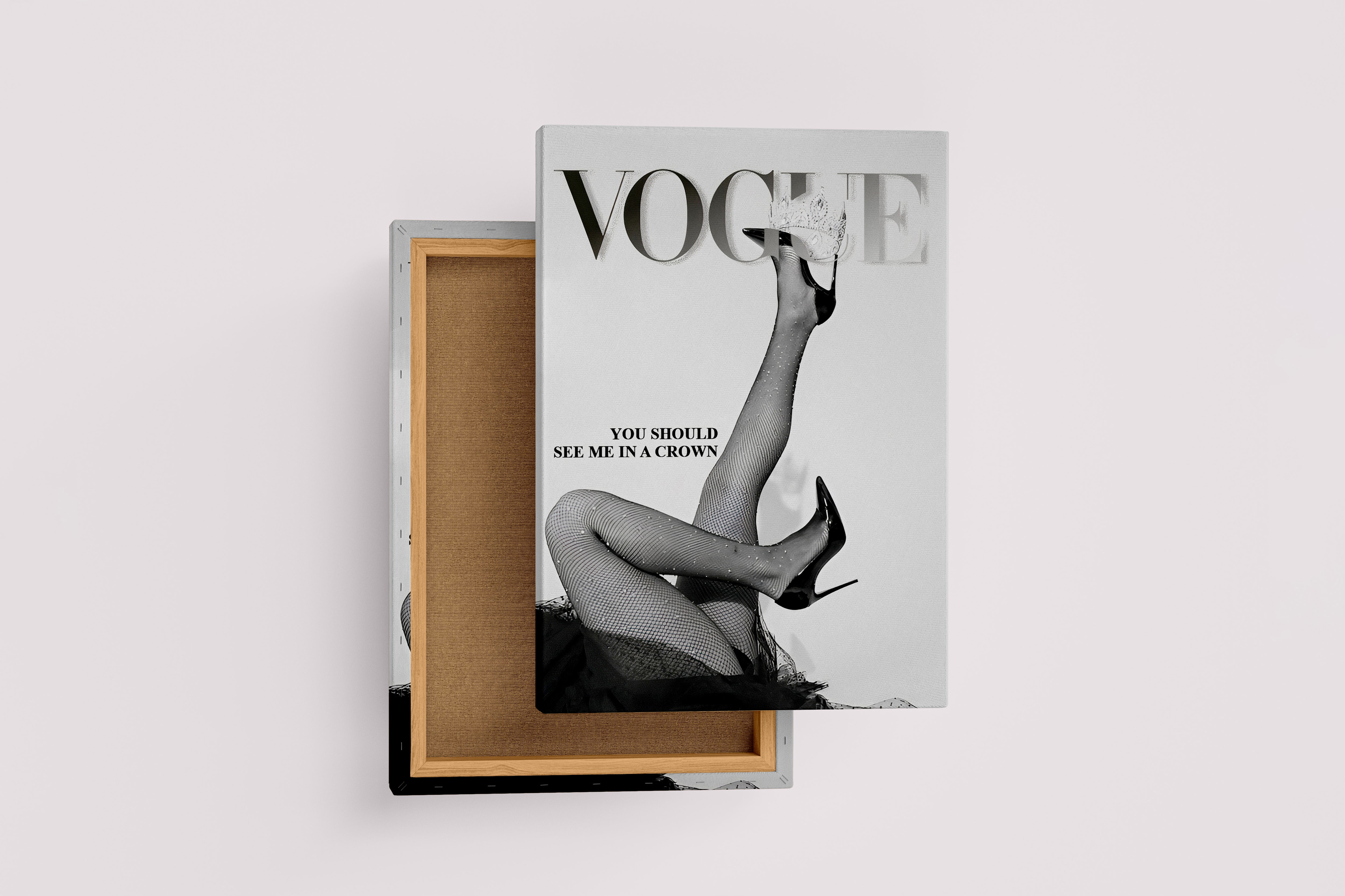 you should see me in a crown, vogue, sanat, art, model, kadın, kanvas tablo