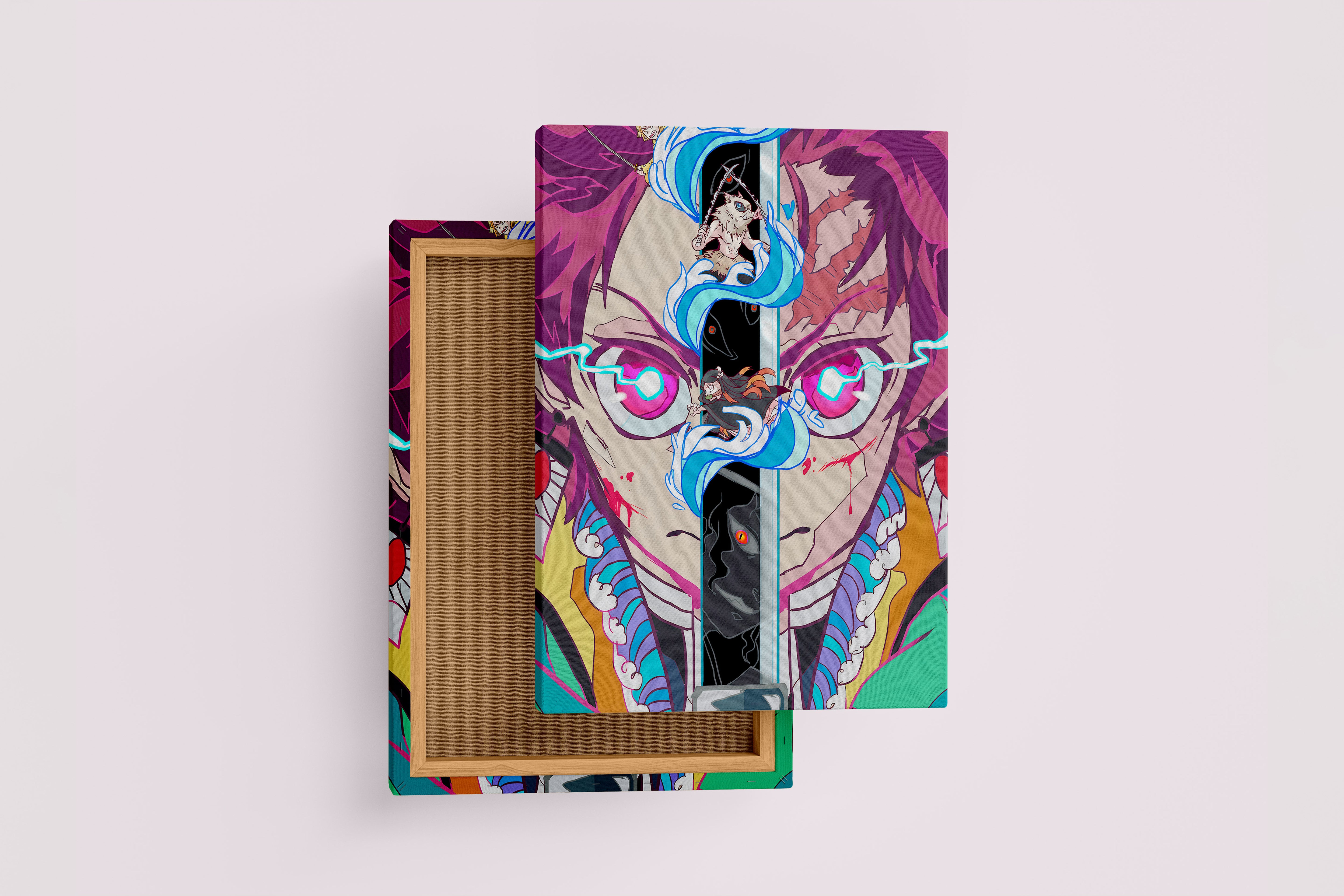 demon slayer model 2, series, anime, gaming art, art, kanvas tablo