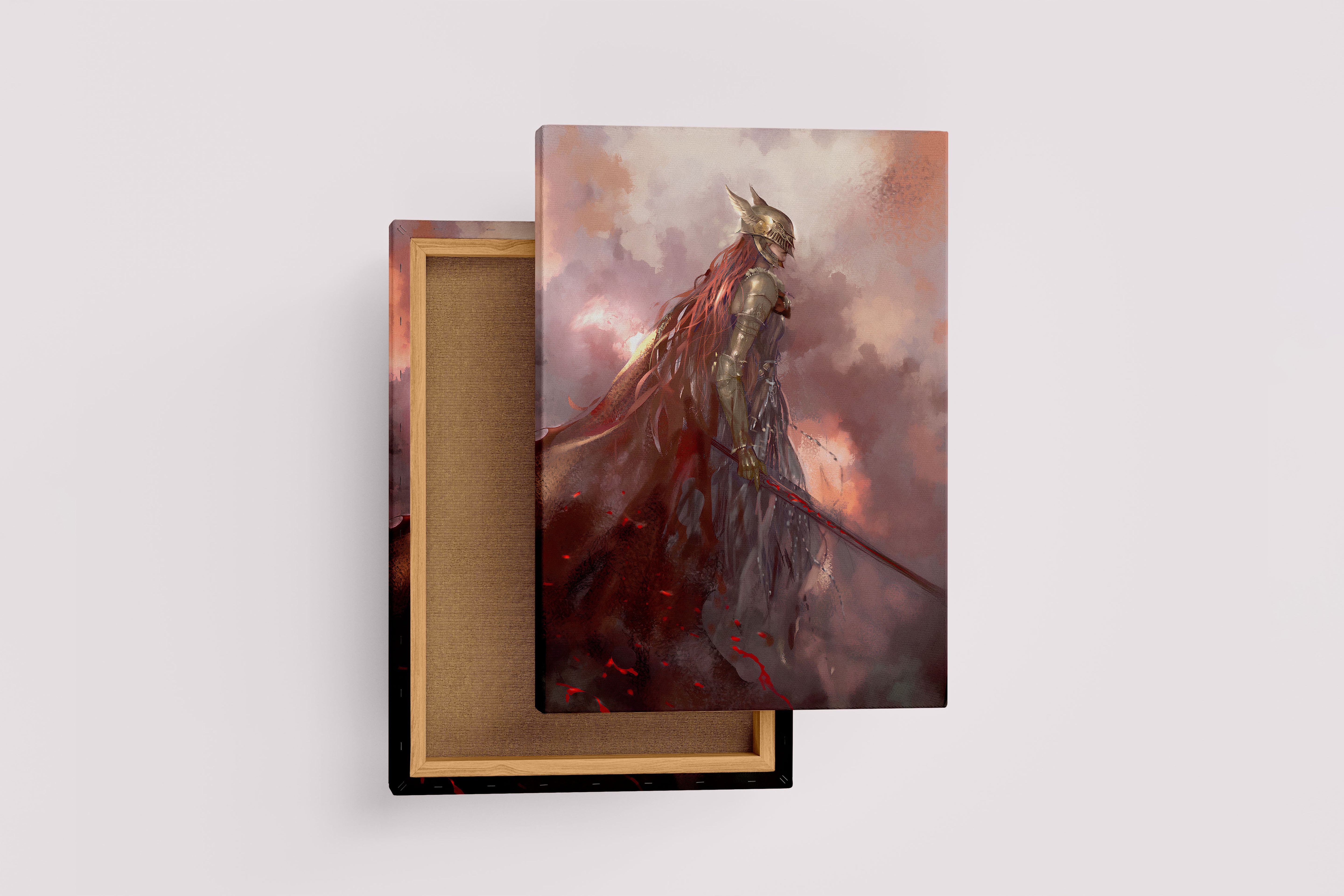 pc game, elden ring model 2, art, kanvas tablo