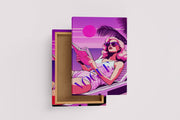 retrowave vogue, pop art, beauty, sunshine, art, kanvas tablo