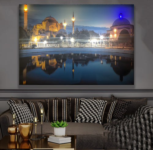 Ayasofya – Uzaktan Kumandalı LED Işıklı Kanvas Tablo