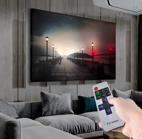 İskele – Uzaktan Kumandalı LED Işıklı Kanvas Tablo