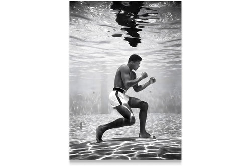 Muhammad Ali, mentality of underwater, art, kanvas tablo