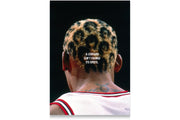 a leopard can't change its sport, dennis rodman, sport, kanvas tablo