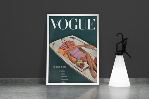 vogue the look ahead, beauty, sunshine, art, kanvas tablo