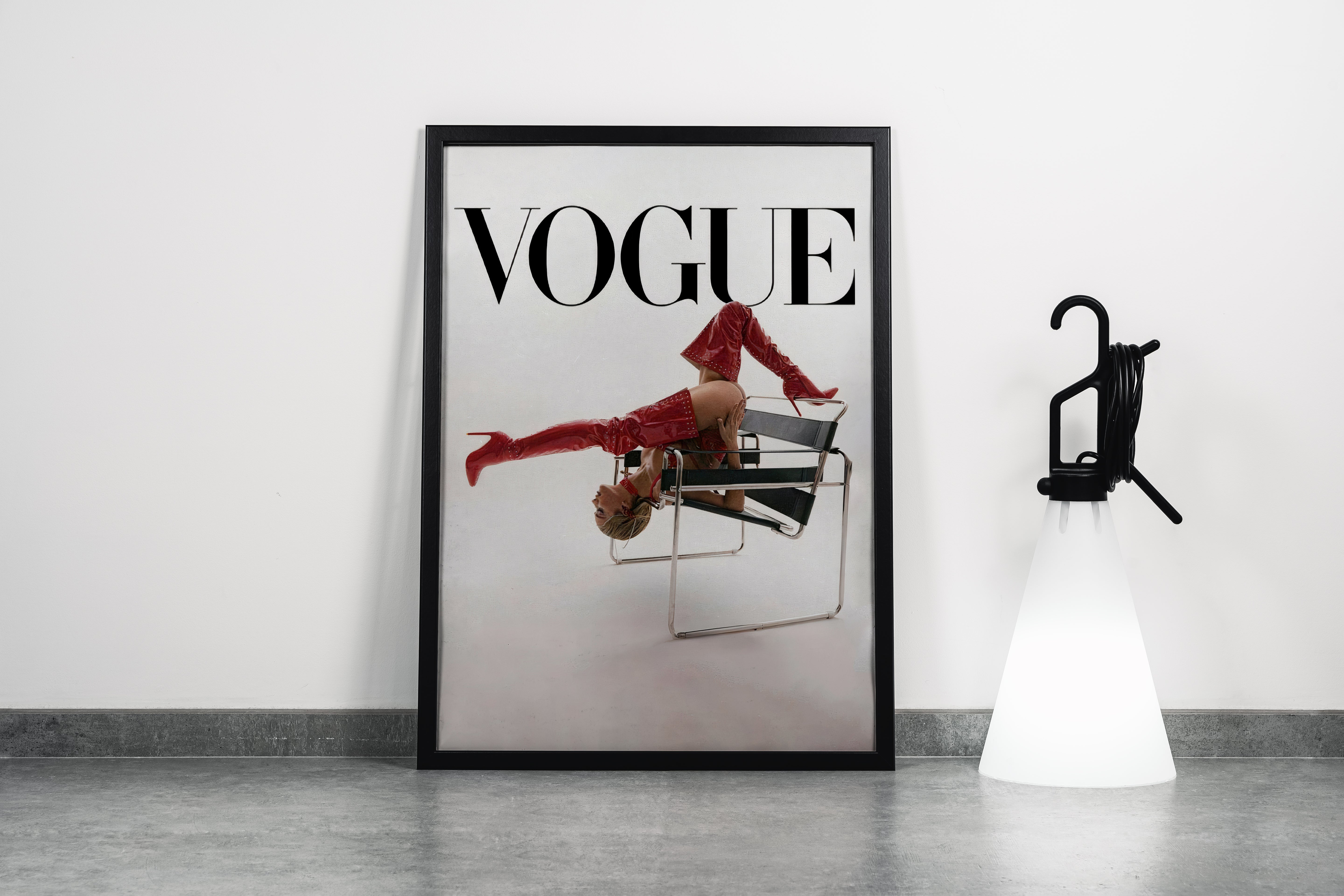 vogue, knee high boots, beauty, pretty, art, kanvas tablo