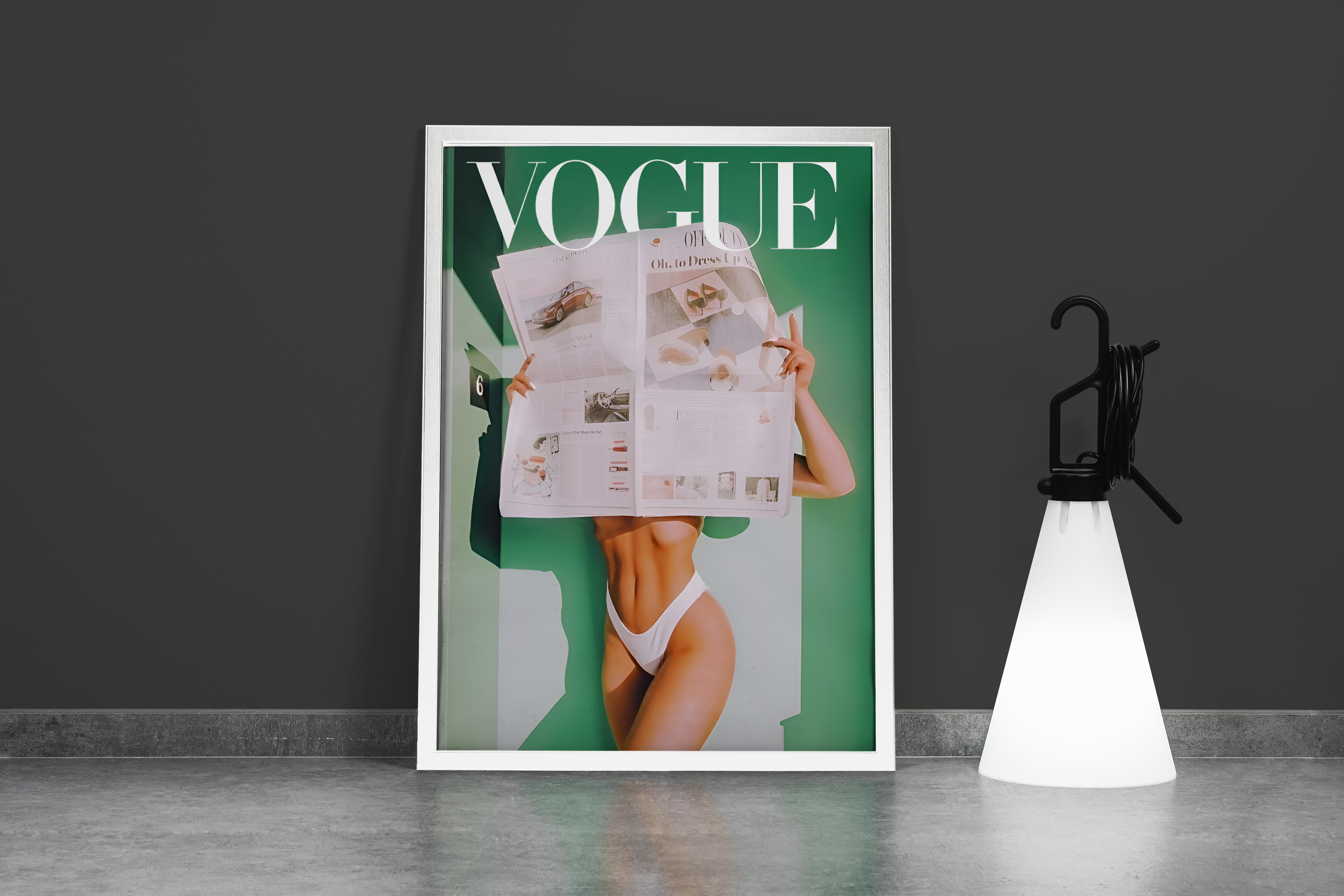 vogue, sanat, art, newspaper, model, kadın, kanvas tablo