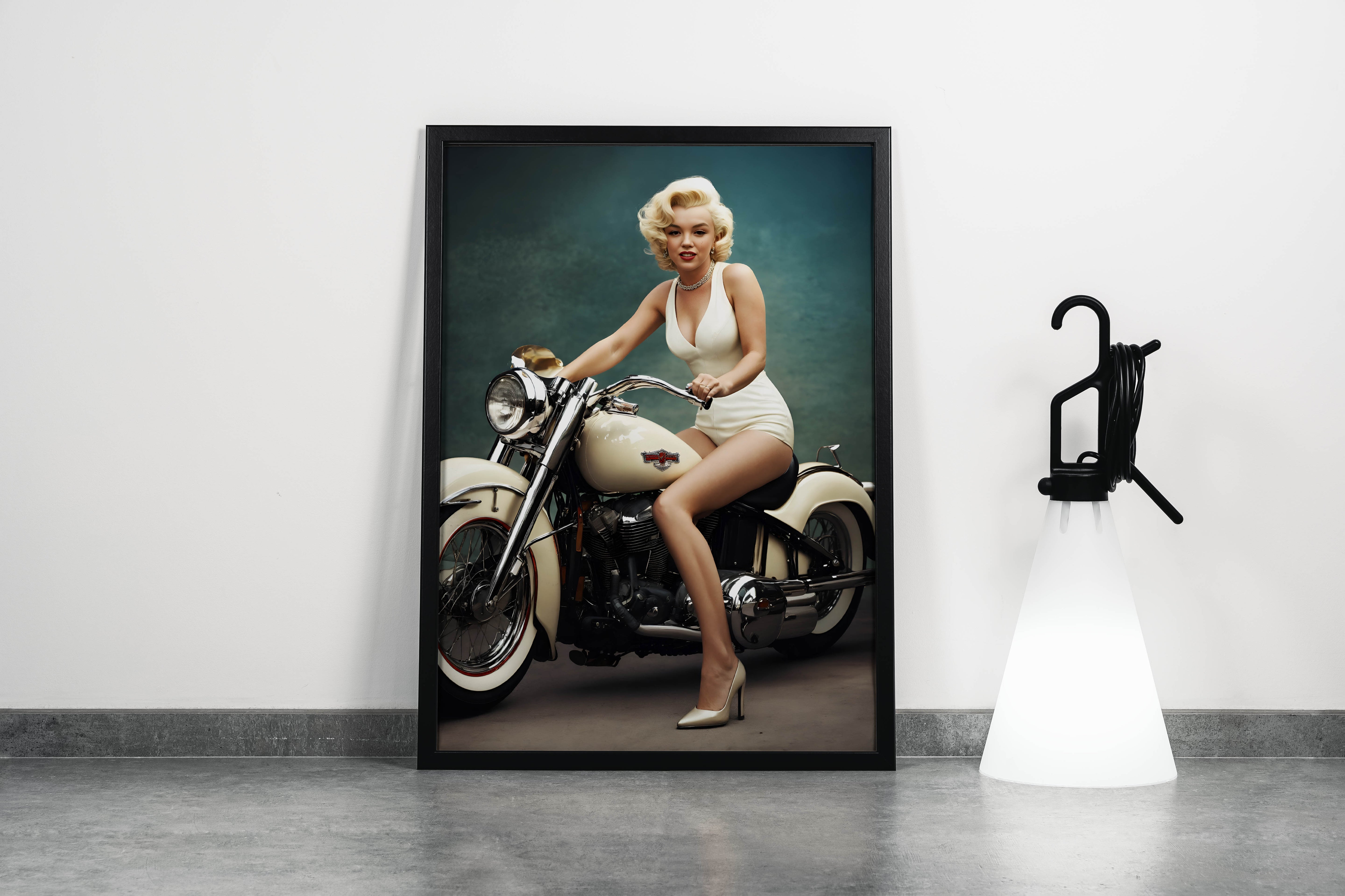 pop art, sanat, marilyn monroe, art, motosiklet, model, kadın, kanvas tablo