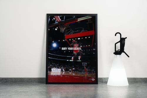bury your excuses, michael jordan effective, sport, kanvas tablo