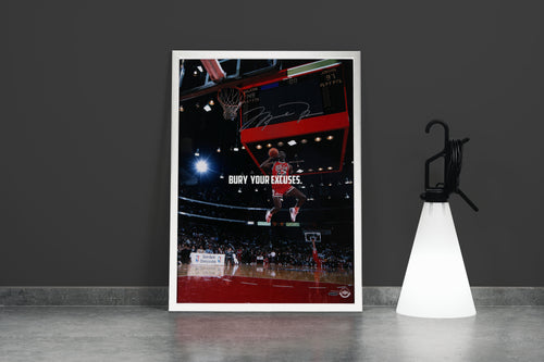 bury your excuses, michael jordan effective, sport, kanvas tablo