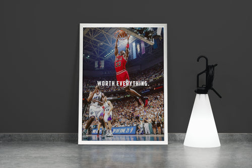 worth everything model 1, michael jordan, sport, kanvas tablo