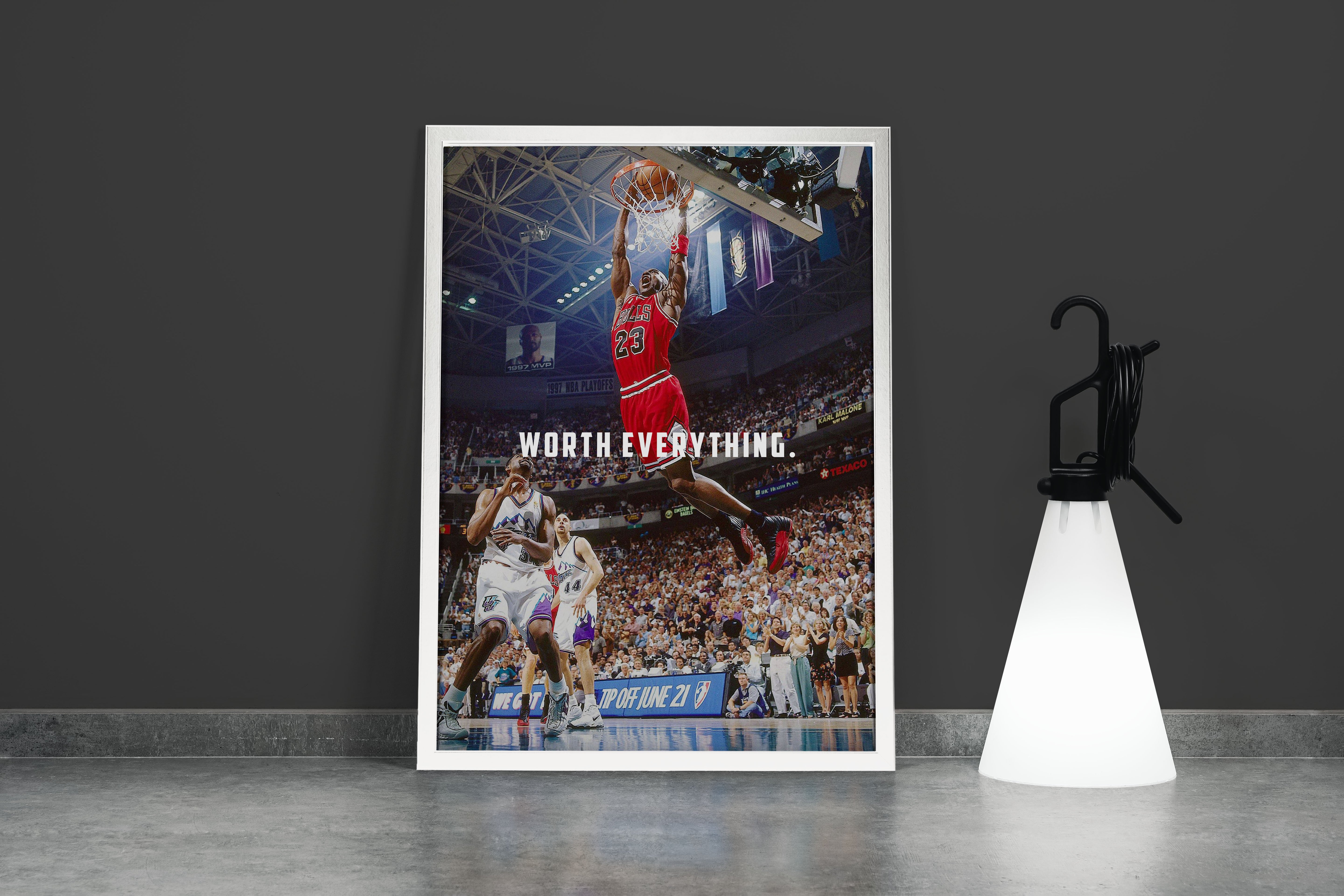 worth everything model 1, michael jordan, sport, kanvas tablo