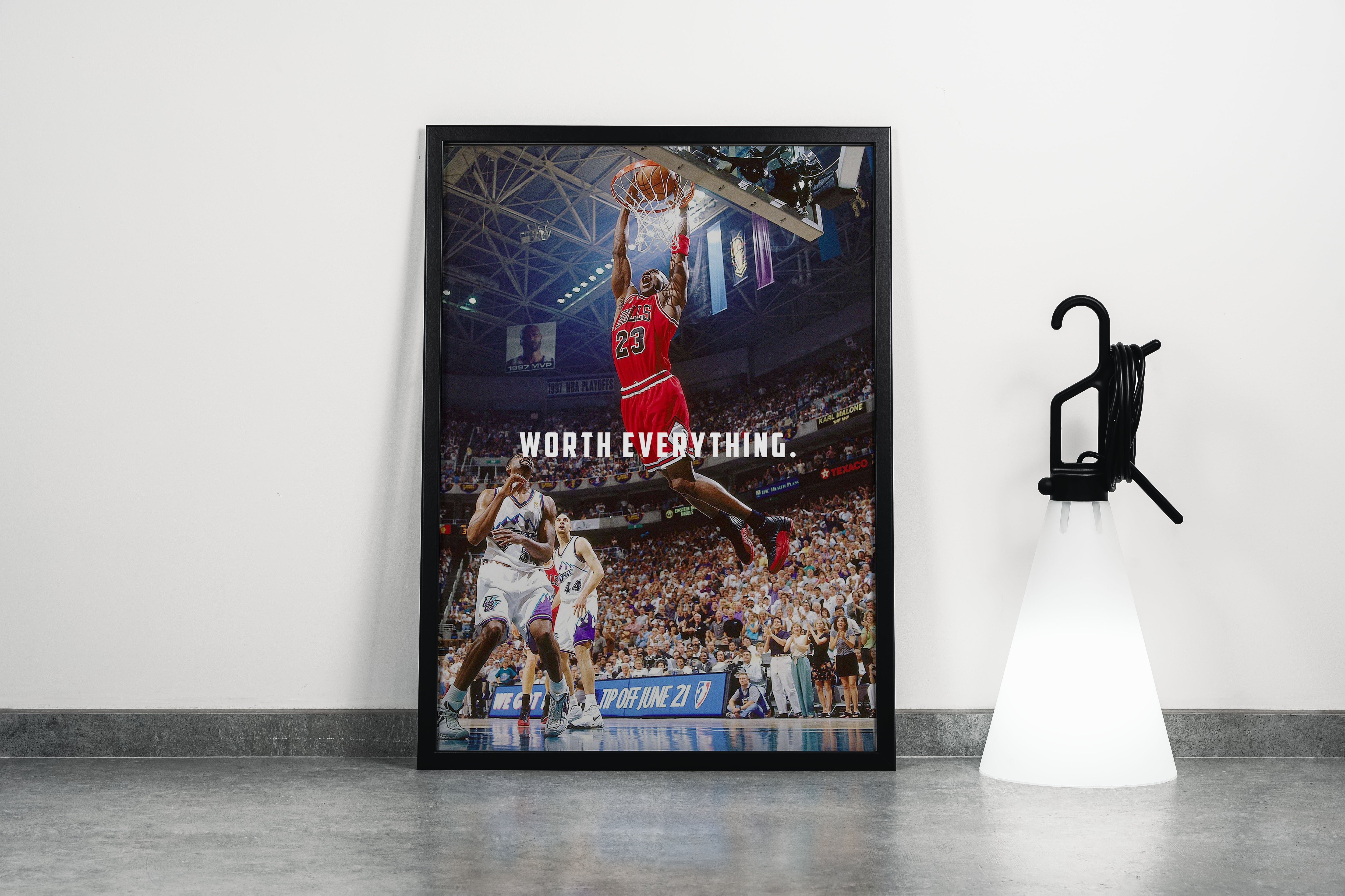 worth everything model 1, michael jordan, sport, kanvas tablo