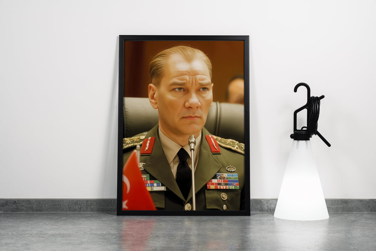 Atatürk portre model 7, art, kanvas tablo