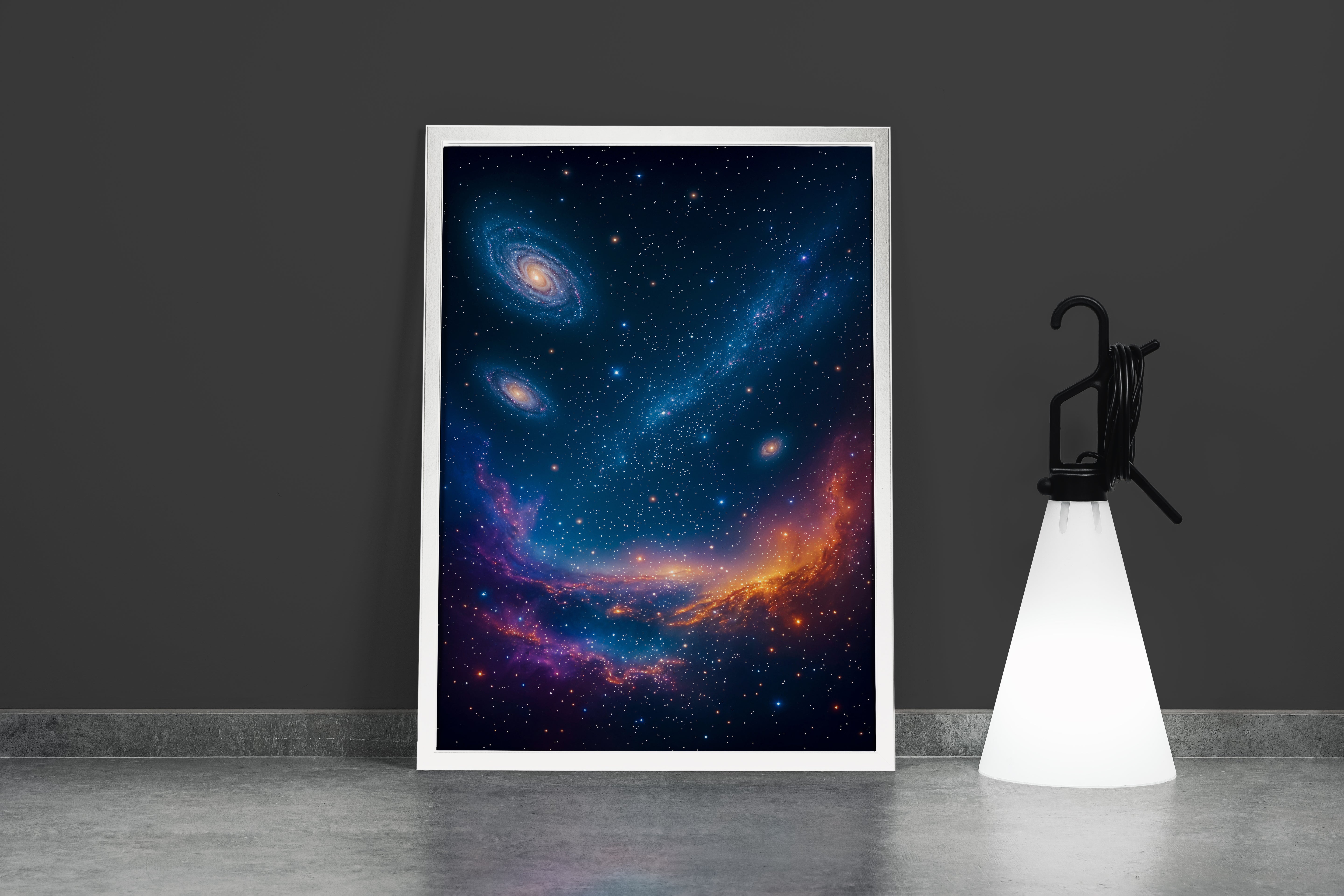 ai creation, nebulas, stars and spacescapes view, ai art, art, kanvas tablo