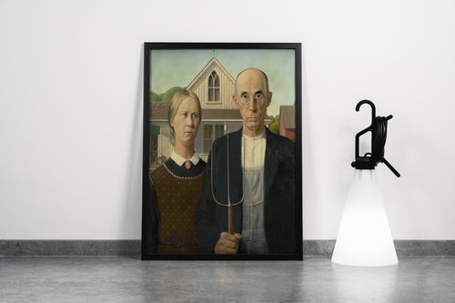 Grant Wood American Gothic Kanvas Tablo