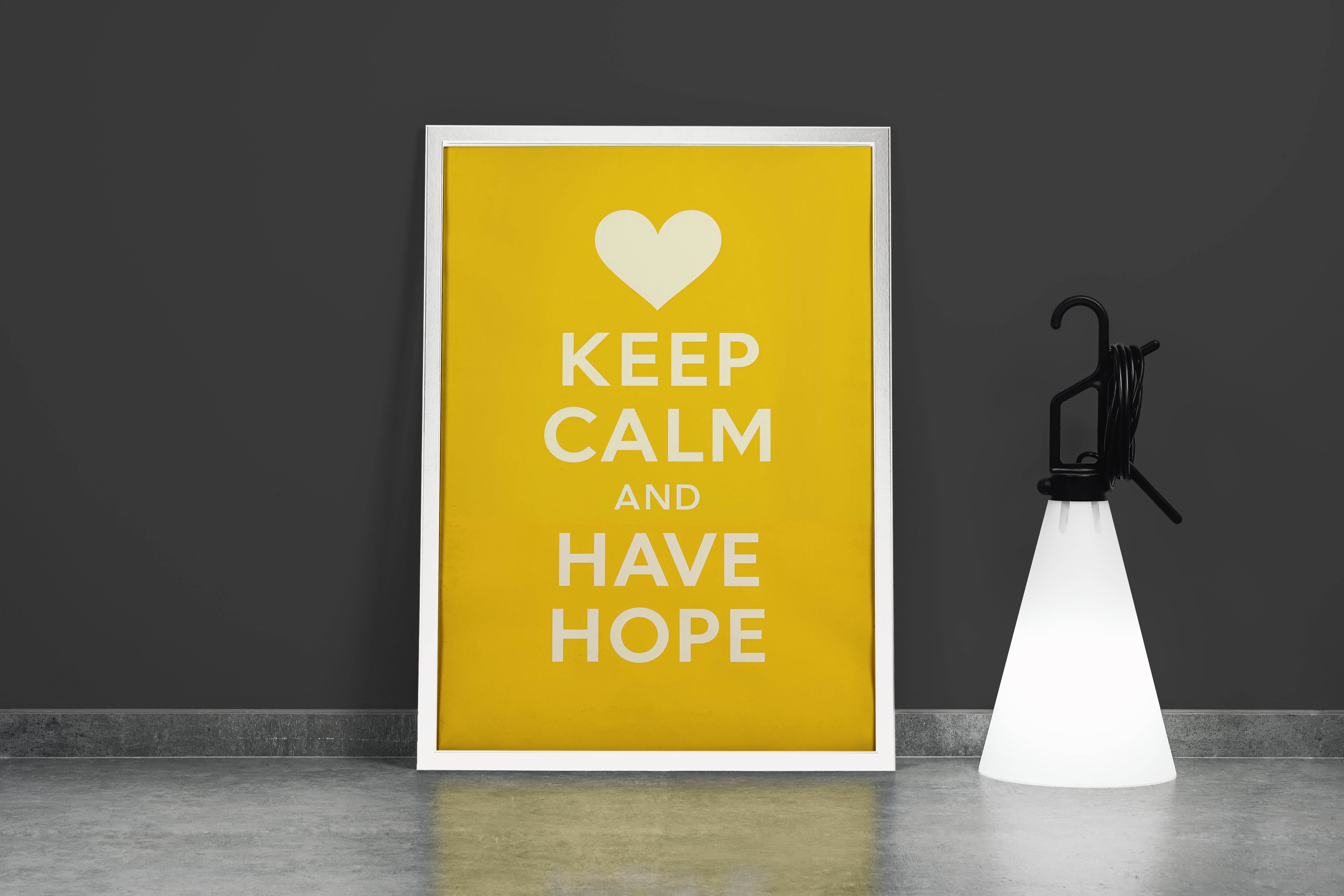 ai creation, keep calm and have hope, daily quote, ai art, art, kanvas tablo