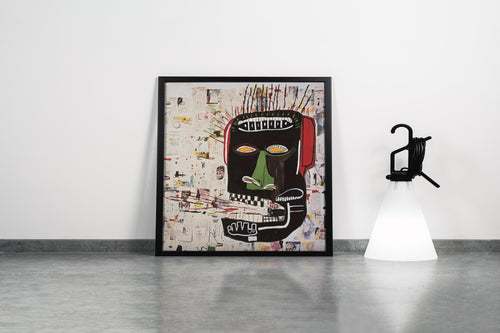 Jean-Michel Basquiat'nın Ham Enerjisi Untitled (Baş) Neo-Ekspresyonist Kanvas Tablo
