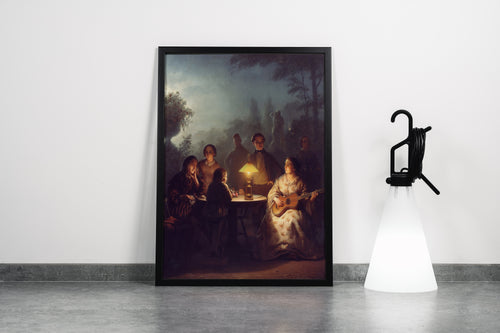 Ivan Konstantinovich Kramskoi Ay Işığında Aile Sohbeti Realist Sanat Kanvas Tablo