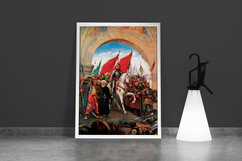 Fausto Zonaro İstanbul’un Fethi Fatih Sultan Mehmet Kanvas Tablo