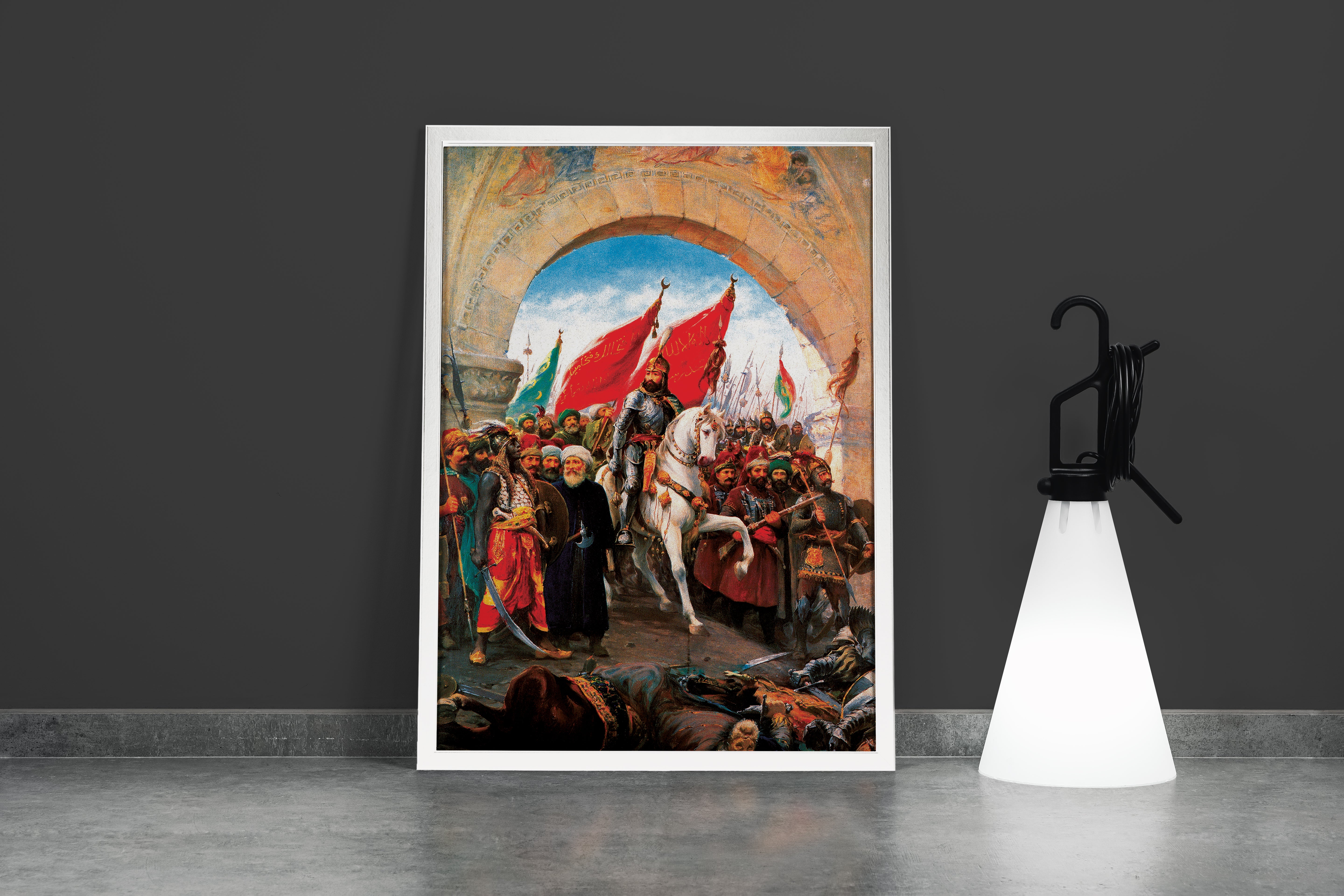 Fausto Zonaro İstanbul’un Fethi Fatih Sultan Mehmet Kanvas Tablo
