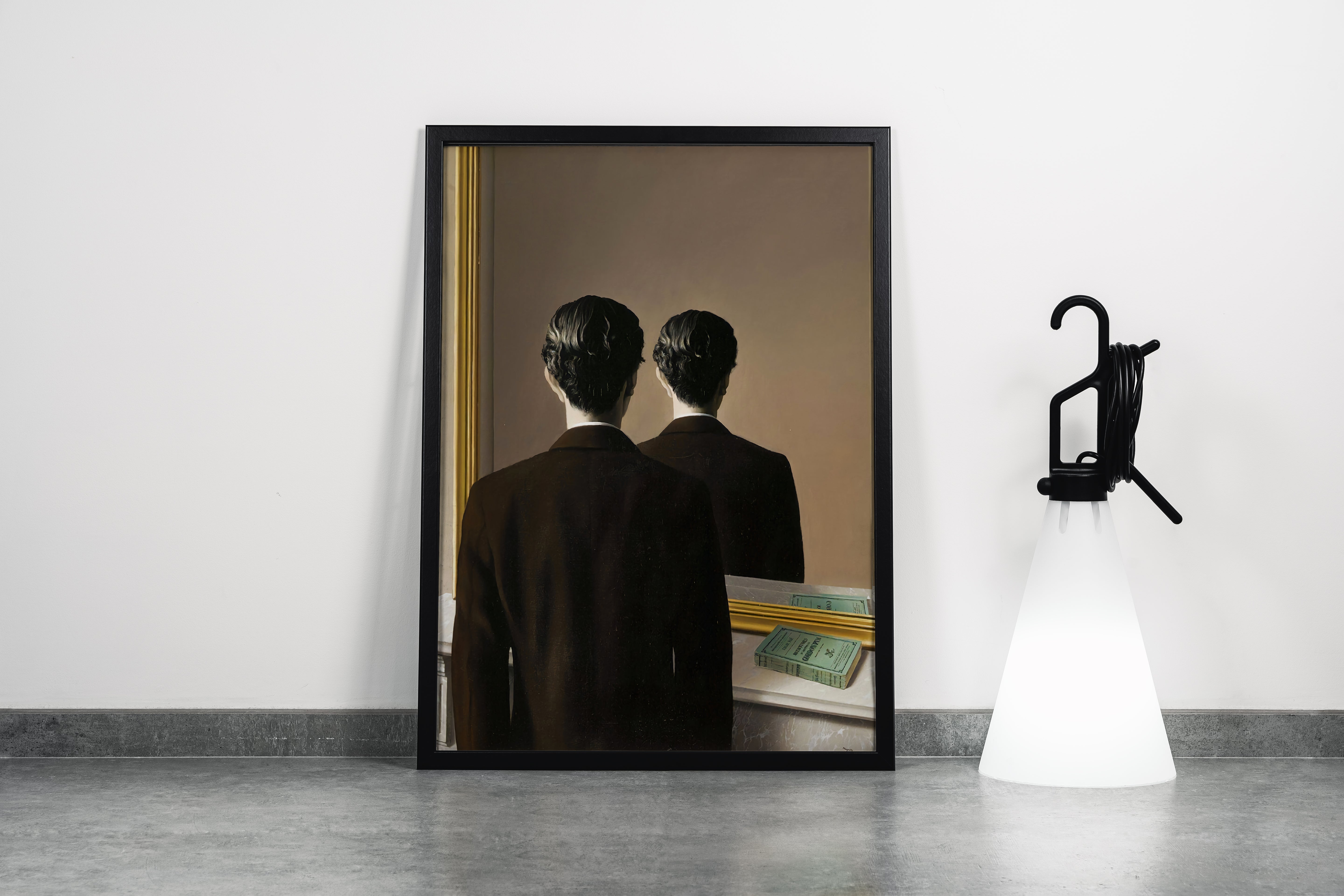 René Magritte İmgelerin İhaneti Aynadaki Adam Kanvas Tablo