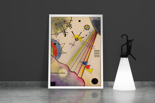 Wassily Kandinsky Soyut Geometrik Kompozisyon Bauhaus Renkli Modern Kanvas Tablo