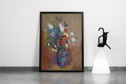Odilon Redon Vazo İçinde Çiçekler Natürmort Kanvas Tablo