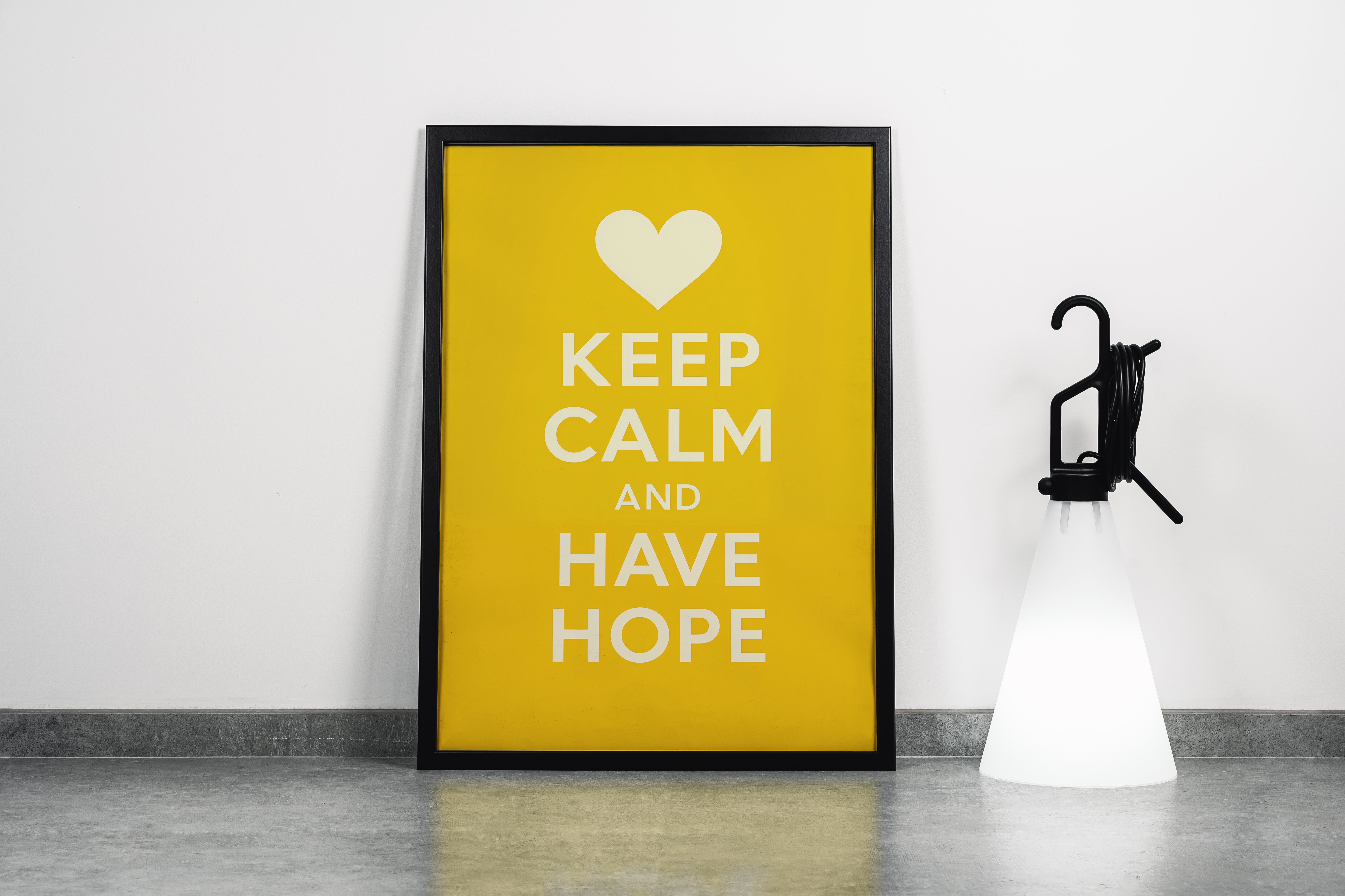 ai creation, keep calm and have hope, daily quote, ai art, art, kanvas tablo