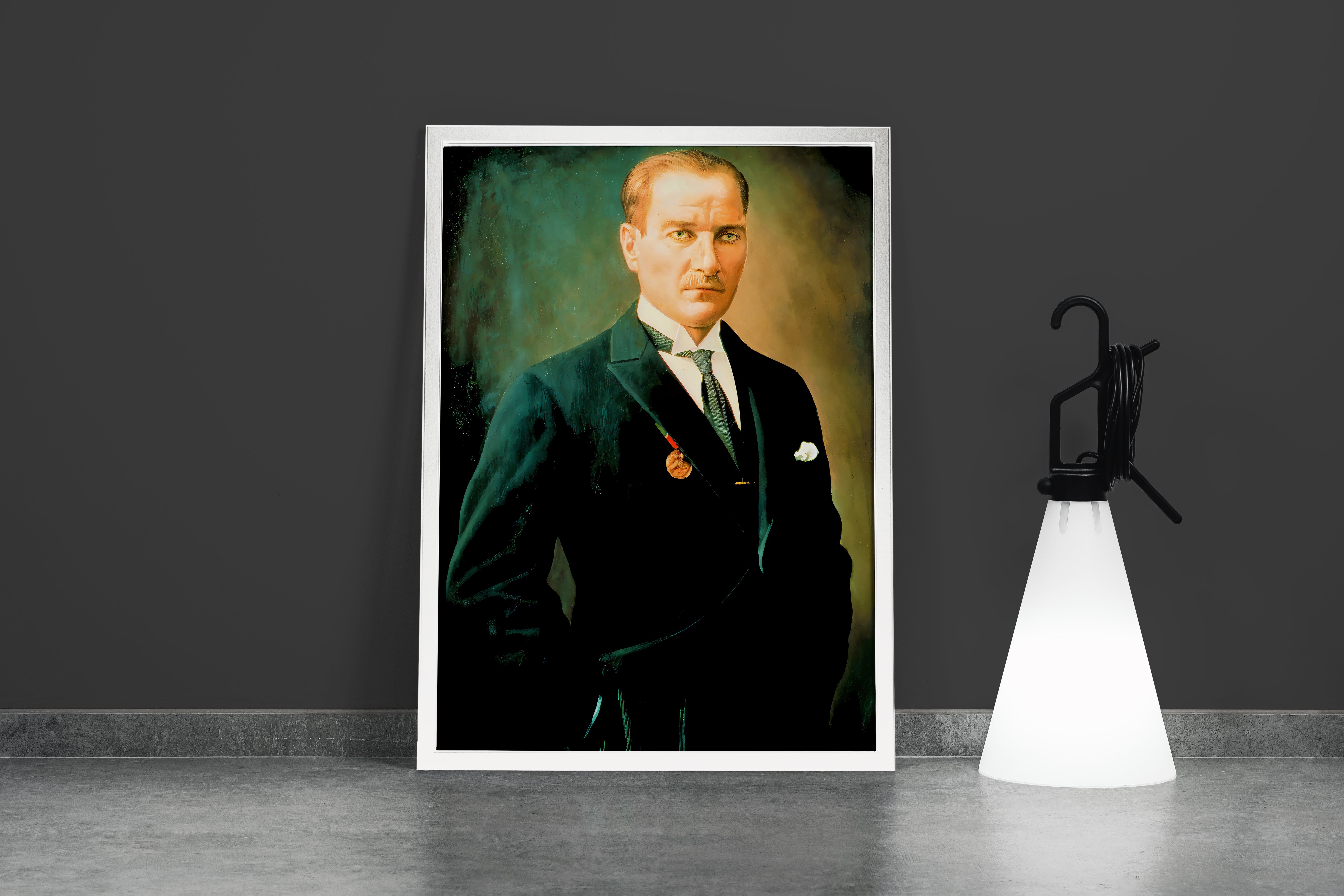 Atatürk portre model 14, art, kanvas tablo