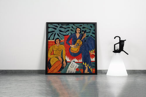 Henri Matisse'in Fovist Başyapıtı Müzik (La Musique) Modern Sanat Kanvas Tablo