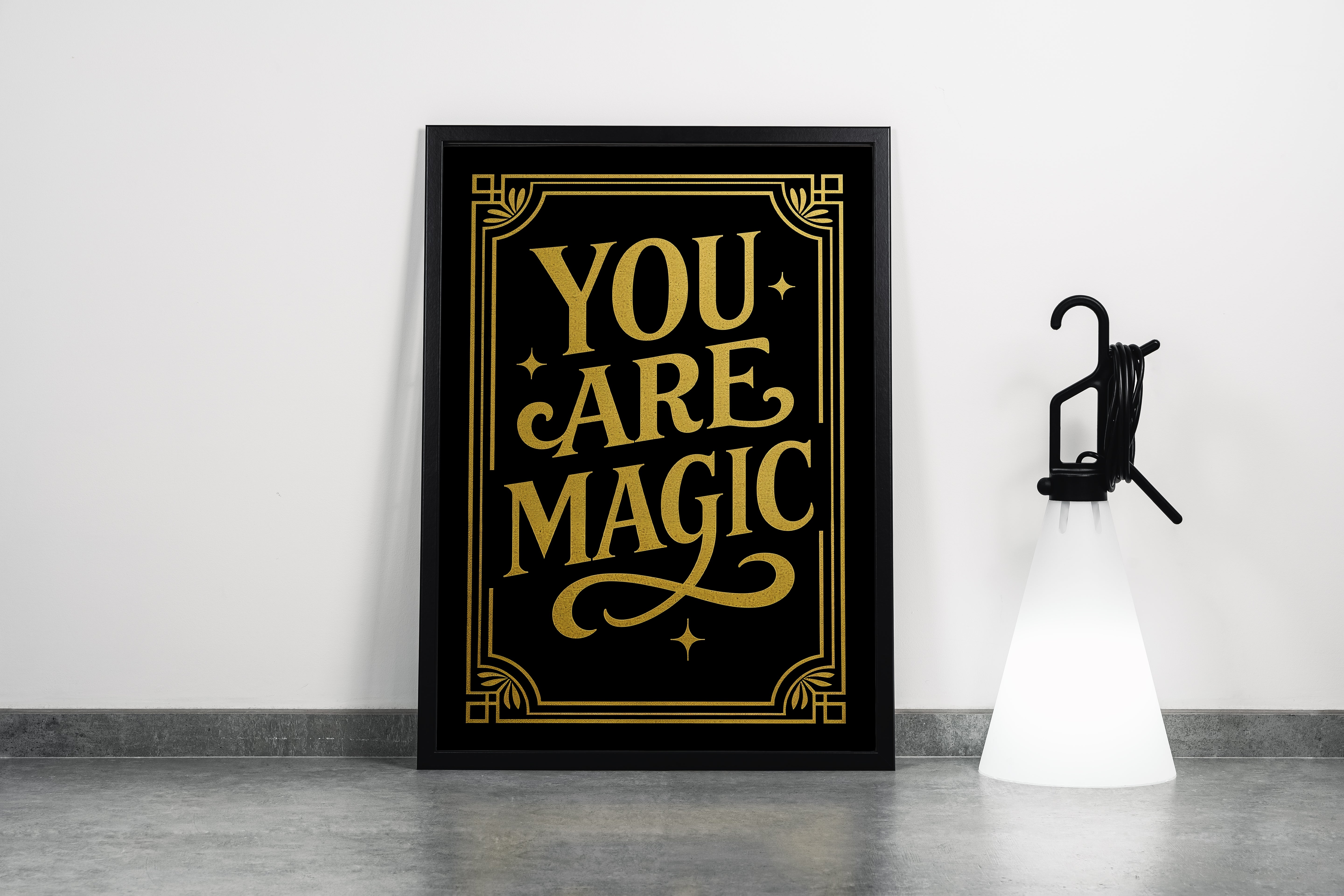 ai creation, you are magic, quote, ai art, art, kanvas tablo