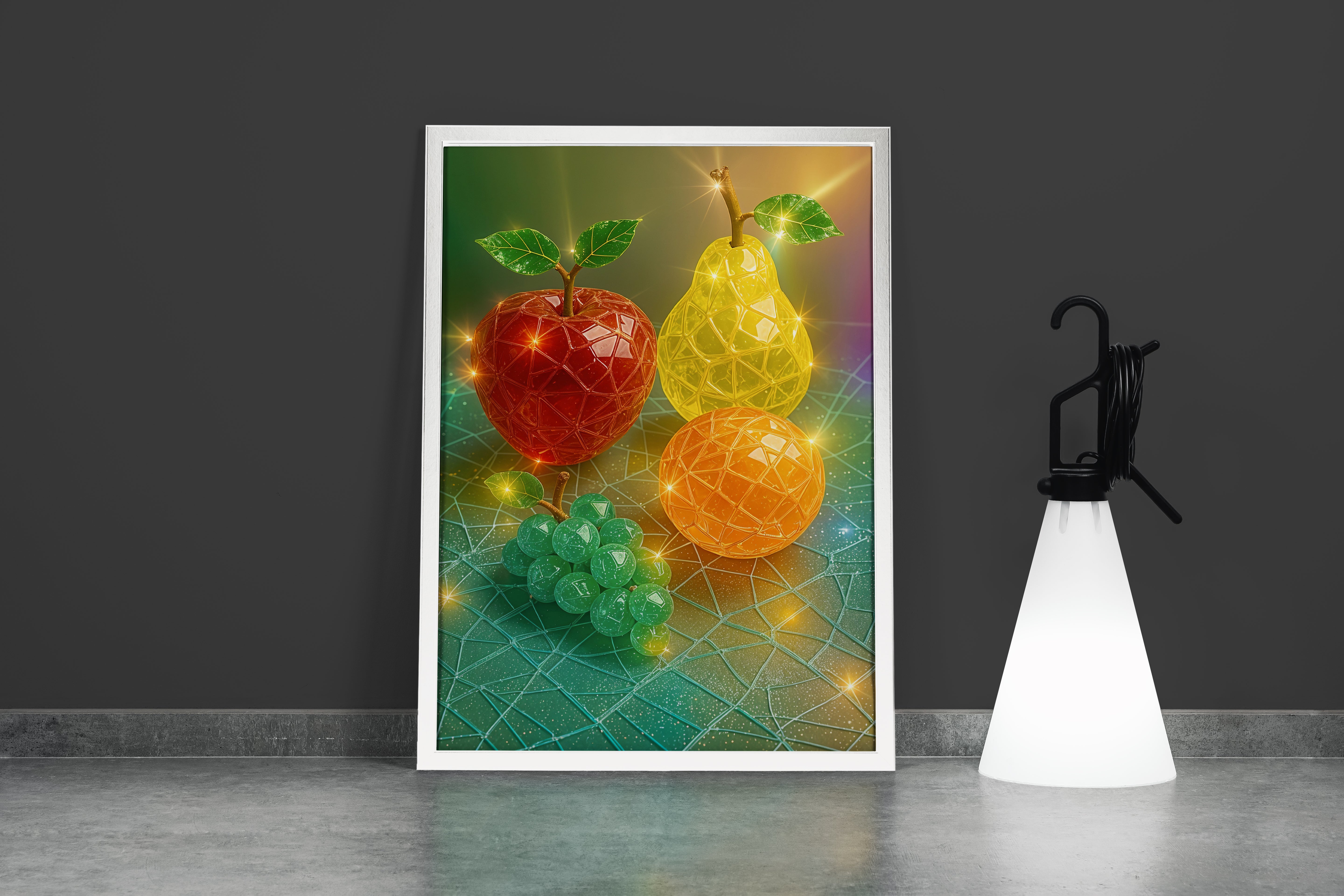 ai creation, crystallized fruits, ai art, art, kanvas tablo