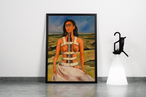 Frida Kahlo Kırık Sütun Kanvas Tablo