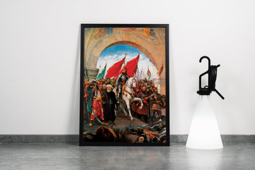 Fausto Zonaro İstanbul’un Fethi Fatih Sultan Mehmet Kanvas Tablo