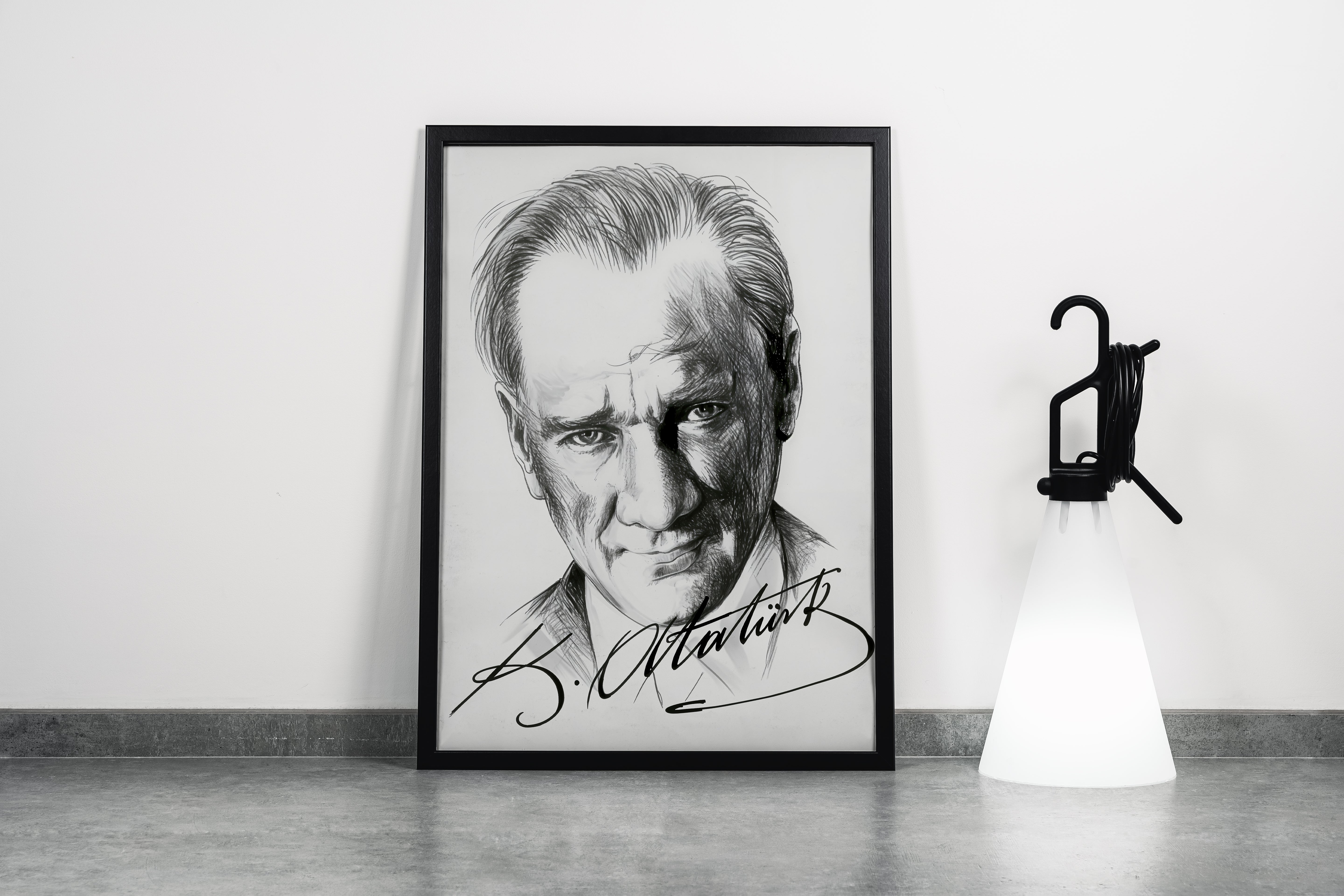 Atatürk portre model 3, art, kanvas tablo