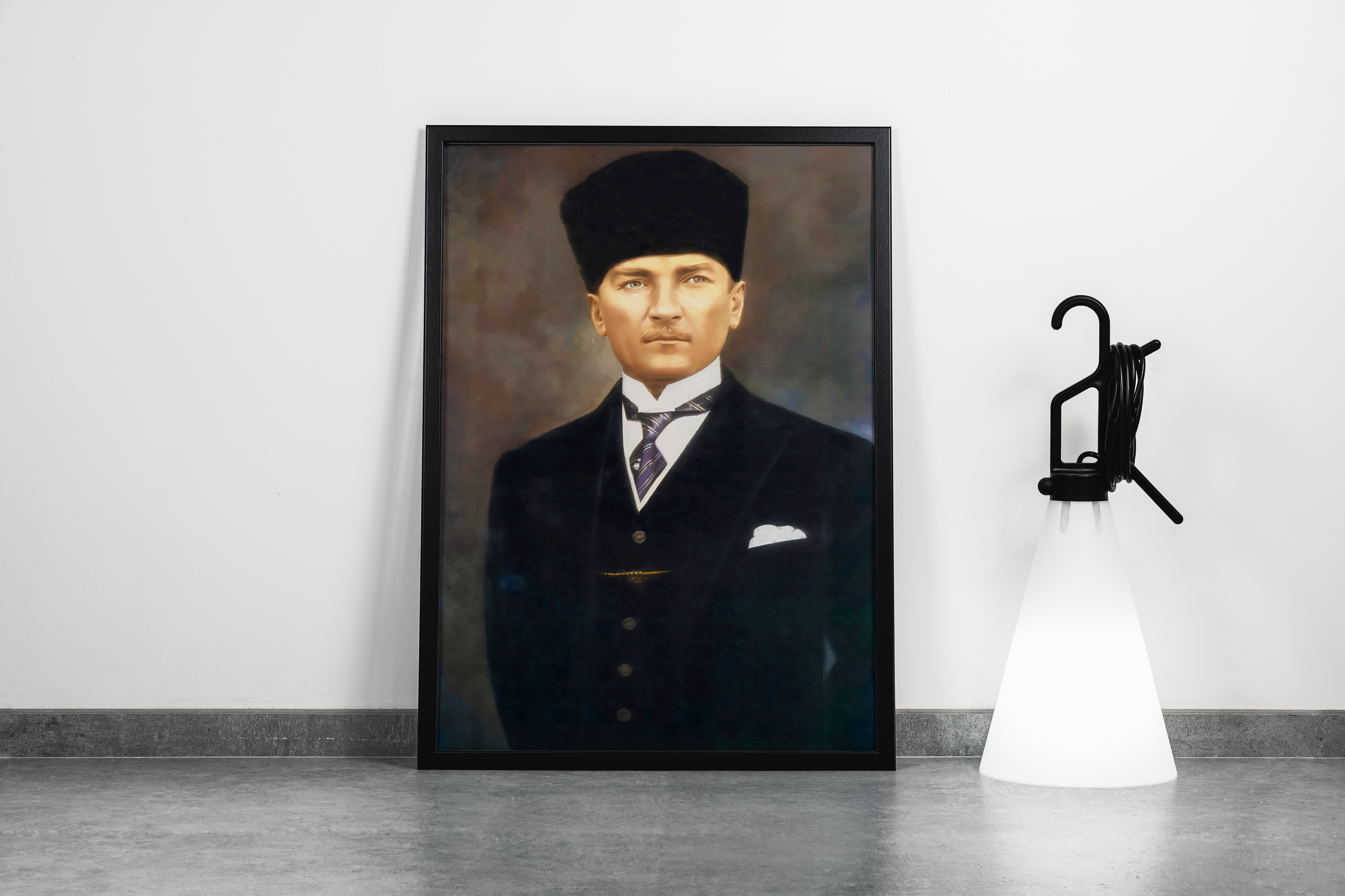 Atatürk portre model 18, art, kanvas tablo