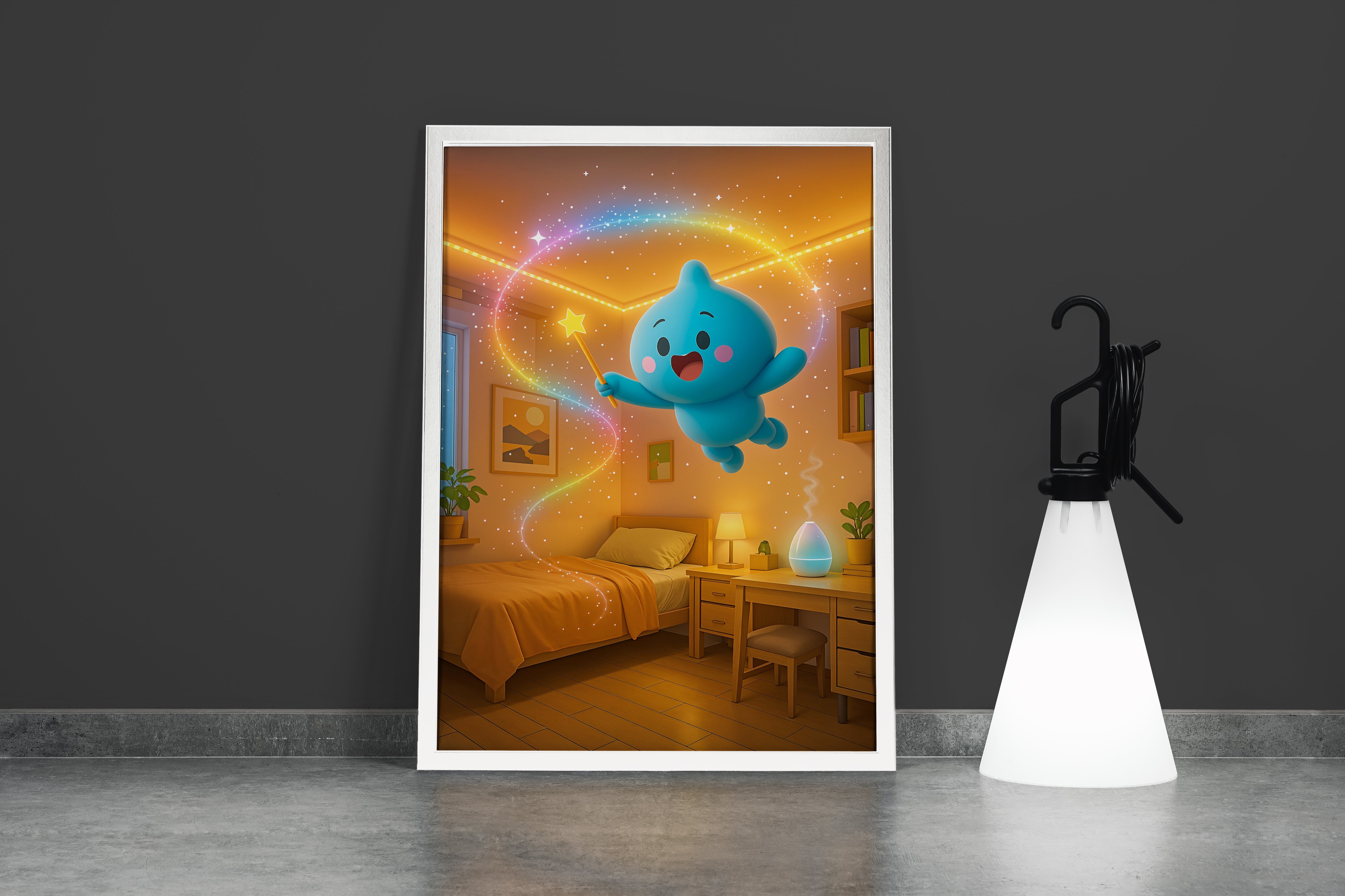 ai creation, magic minion, kid, ai art, art, kanvas tablo