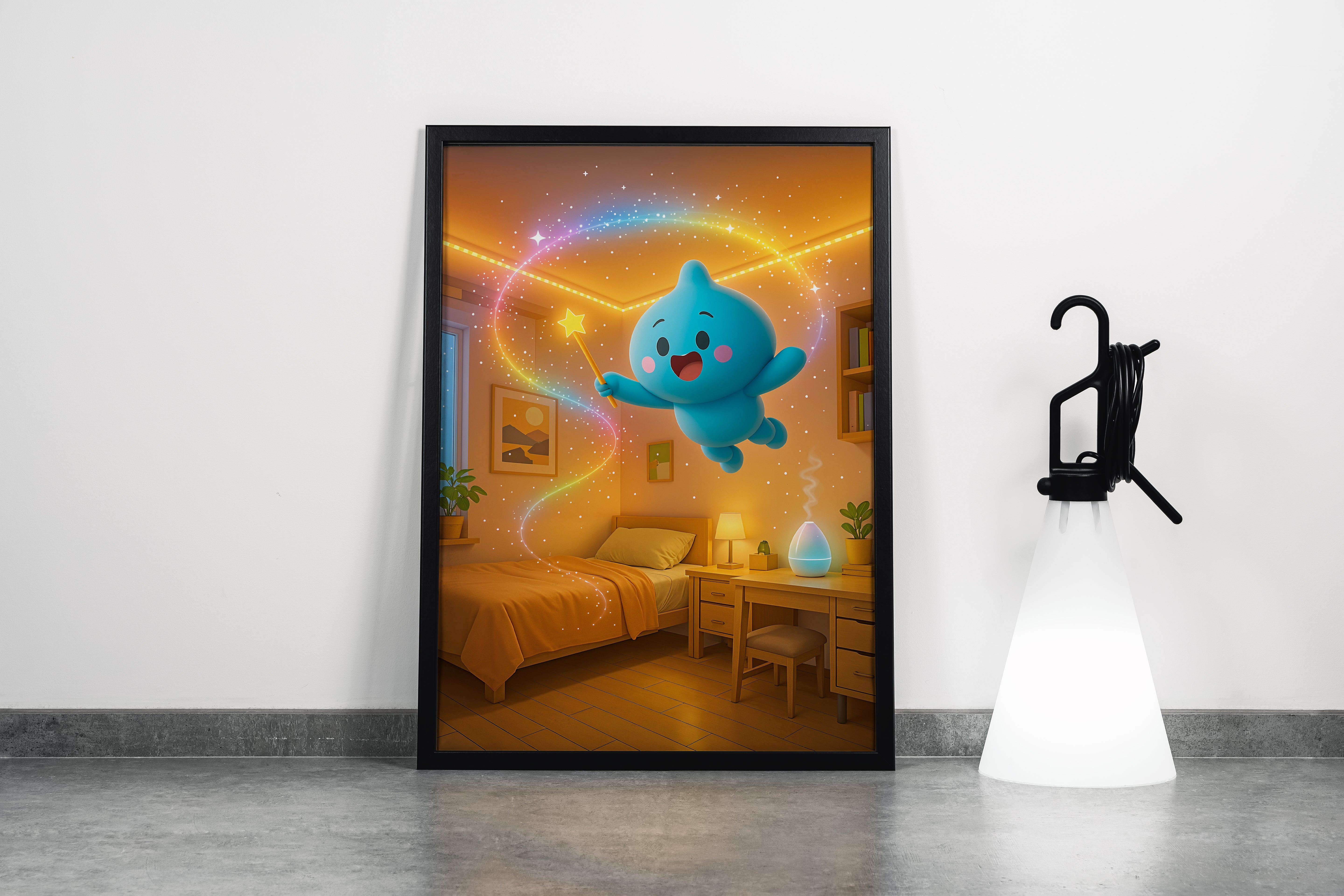 ai creation, magic minion, kid, ai art, art, kanvas tablo
