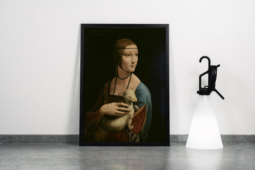 Leonardo da Vinci Erminli Kadın Kanvas Tablo
