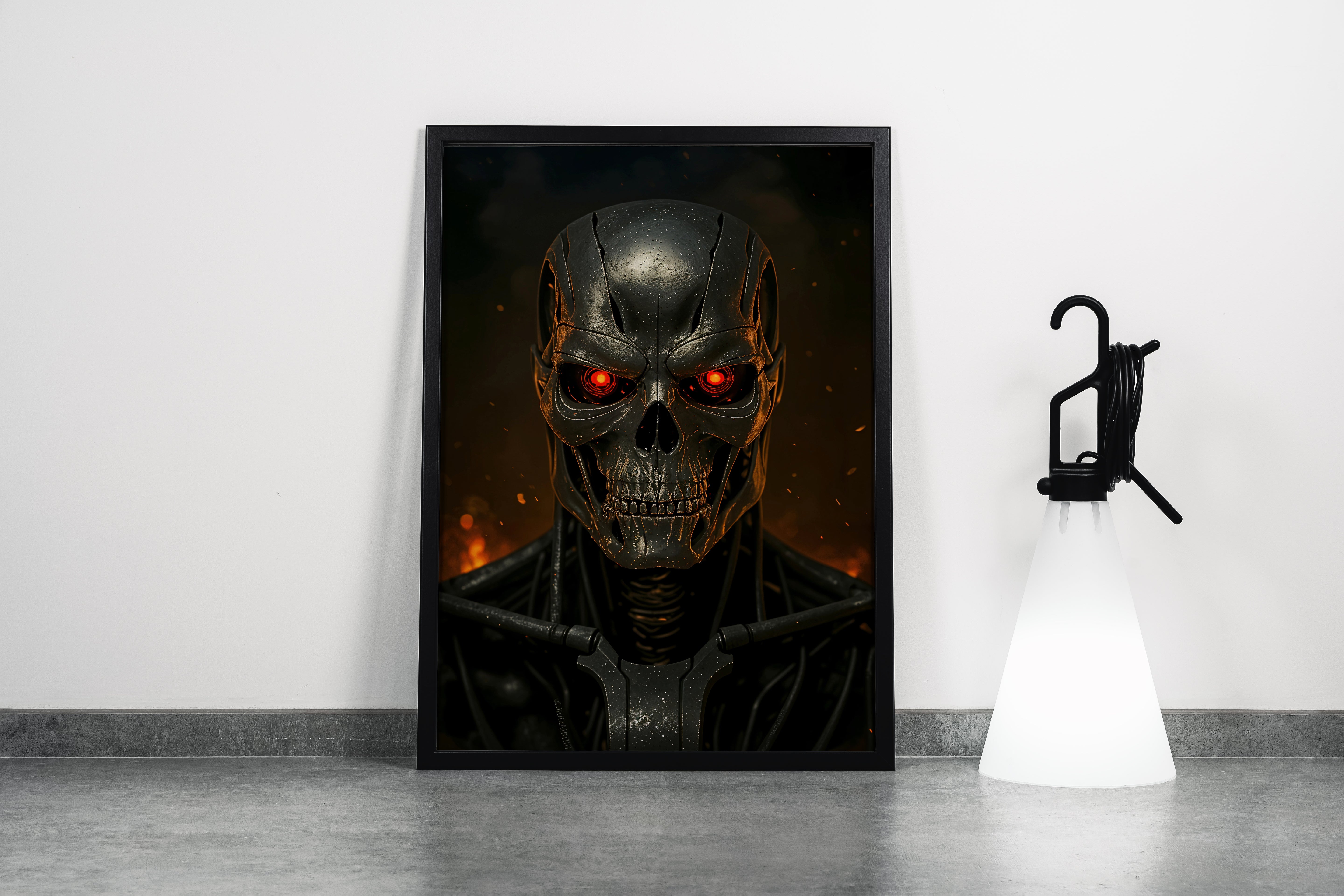 ai creation, the strongest skeleton, ai art, art, kanvas tablo