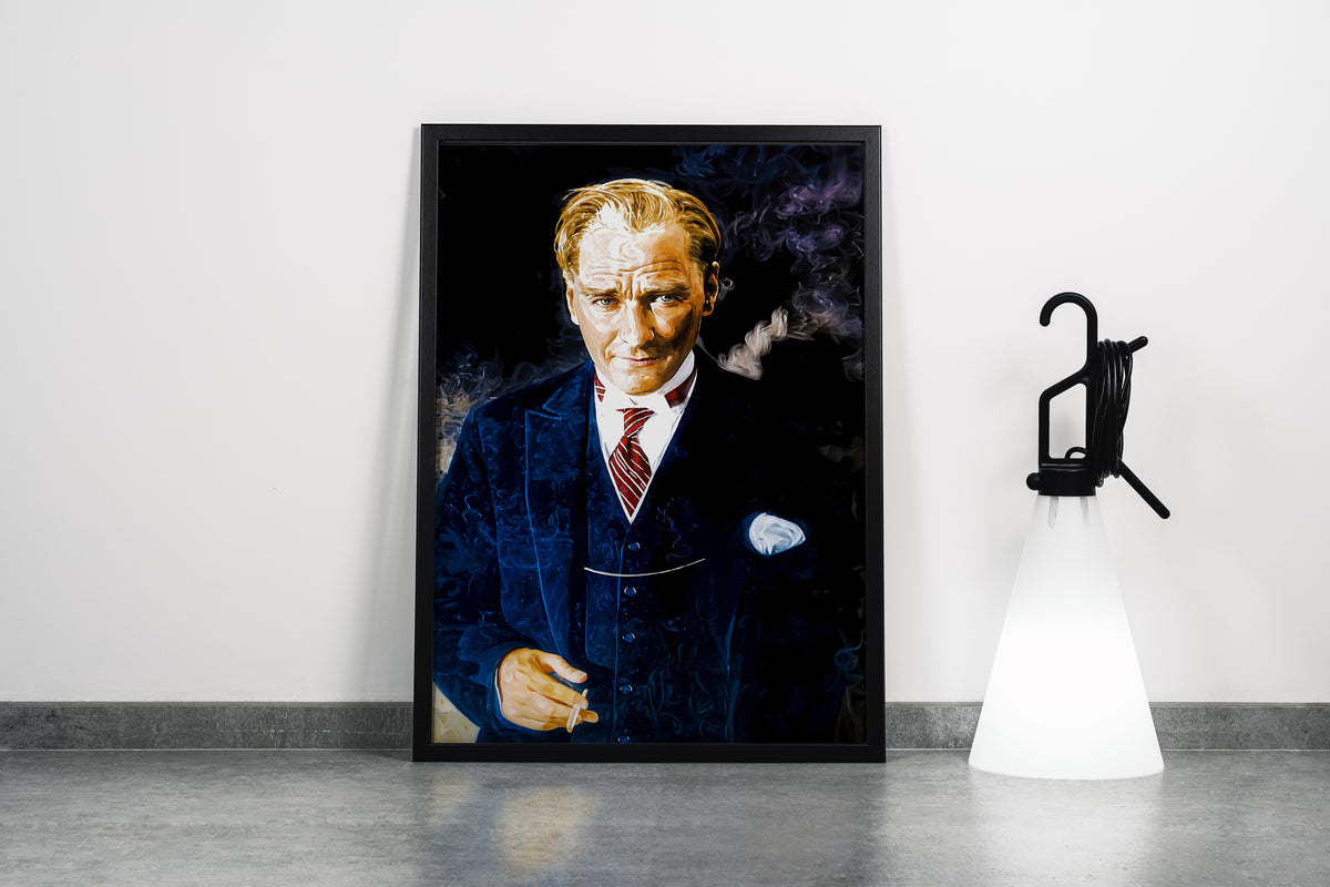 Atatürk portre model 11, art, kanvas tablo