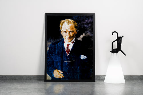 Atatürk portre model 11, art, kanvas tablo